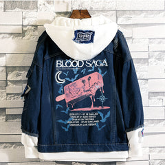 EN- BLOOD SAGA Tour Printed Denim Jacket