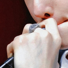 Retro Martin Polka Dot Heart Shape Ring