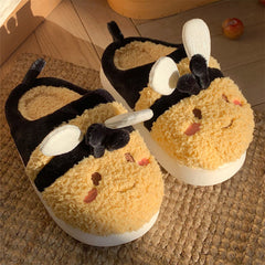 Cute Little Bee Warm Cotton Slippers