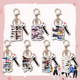 BM Acrylic Keychain Key Pendant