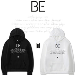Unisex Casual Be KPOP Long Sleeve Hoodie