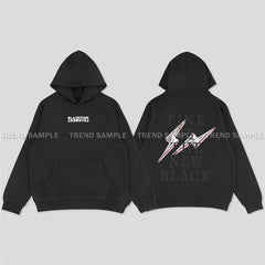 Unisex BP Printed Loose Pullover Hoodie