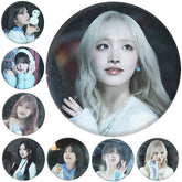 KPOP "LOVED IVE BEHIND" Badge Mirror Keychain