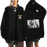Unisex Anime Printed Casual Zipper Sports Hoodie