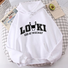 Unisex Loki Printed Casual Loose Hoodie