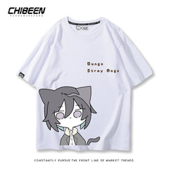 Trendy Anime Graphic Cotton Loose T-Shirt