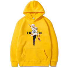 Casual Anime Printed Pullover Hoodie