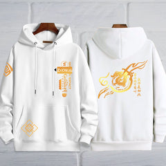 Unisex Trendy Game Printed Casual Loose Hoodie