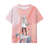 Cute Anime Digital Printed Short Sleeve T-Shirt
