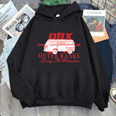 Casual OBX Letter Print Pullover Hoodie