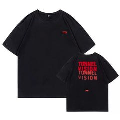 TUNNEL VISION Printed Round Neck Cotton T-shirt