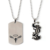 Anime Stainless Steel Dog Tag Necklace
