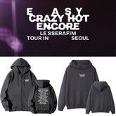 EasyCrazyHot Tour Letter Print Hoodie