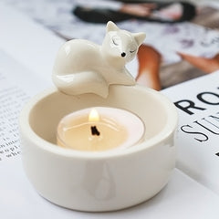Sleeping Fox Candlestick Ornament