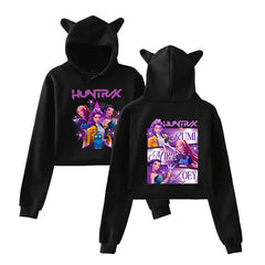 Women's HUNTRIX Cat Ears Crop Hoodie
