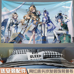 Game Family Photo Hanging Tapestry Decoration