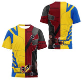 Men's Deadpool Short-sleeved Cosplay Crew Neck T-shirt