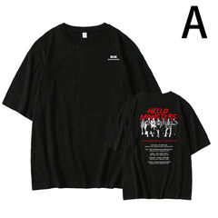 Women's KPOP HELLO MONSTERS Short-sleeved T-shirt