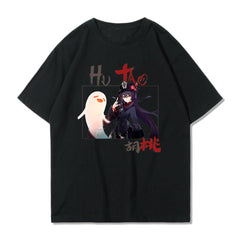 Unisex Trendy Game HuTao Loose T-shirt