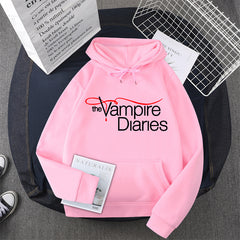 Unisex TVD Graphic Printed Casual Hoodie