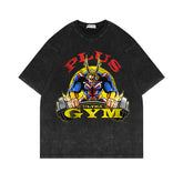 Retro Plus Ultra Gym Short-sleeved Washed T-shirt