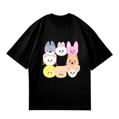 Cartoon KPOP Cute Round Neck T-shirt