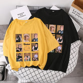 Women's KPOP Butter Printed Loose T-shirt
