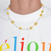 Devil's Eye Pearl Necklace