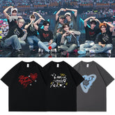 KPOP BlueMansion Printed Short-sleeved T-shirt