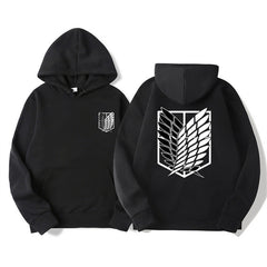 Casual Mikasa Anime Logo Pullover Hoodie