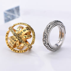Vintage Original Astronomical Rotating Couple Ring
