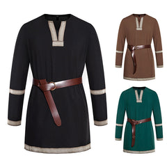 Men's Medieval Costume Knight Long Sleeve T-Shirt