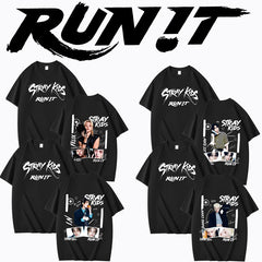 SKZ RUN IT Printed Short Sleeve Tee