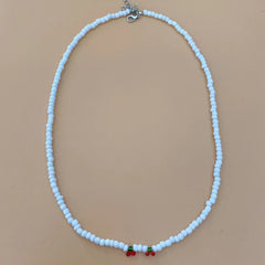 Versatile Cherry Beads Beaded Necklace