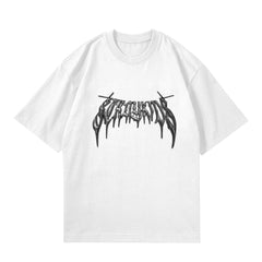 Kpop Poster Logo Printed Short Sleeve Top