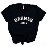 Women's Barnes 1917 Letter Loose Round Neck T-shirt