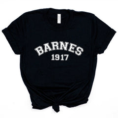 Women's Barnes 1917 Letter Loose Round Neck T-shirt