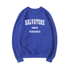 Women's Salvatore Brothers Letter Loose Sweatshirt