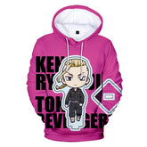 Unisex Cute Anime Digital Loose Hoodie