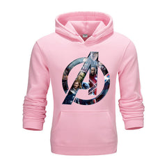 Trendy Avengers Printed Men's Loose Hoodie