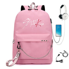 Leisure Kpop Waterproof Chain Backpack