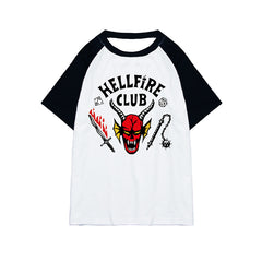 Unisex Hellfire Club Print Cosplay Cotton T-shirt