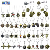 Anime Straw Hat Luffy Necklace Keychain Pendant
