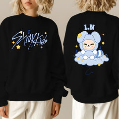 SKZ Doll Printed Crew Neck Sweatshirt