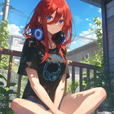 Anime Nakano Cotton Short-sleeved T-shirt