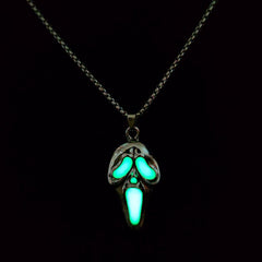 Luminous Skull Mask Pendant Necklace