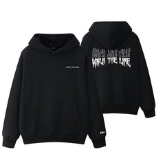 Casual WALK THE LINE Kpop Loose Hoodie