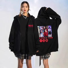 BANGTAN Group Photo Printed Zip Up Hoodie
