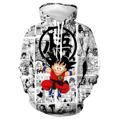 Men's Anime All Over 3D Print Loose Hoodie