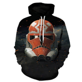 Unisex Comic 3D Print Pocket Loose Hoodie